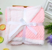  Microfiber Baby Pink Hooded Baby Blanket -  Free Size, Baby Pink, Microfiber,  Blanket, Pack of1